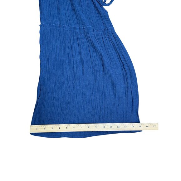 Love Tree Womens Size M Strapless Royal Blue Jumpsuit Wide Leg Boho Casual Party - Picture 8 of 11